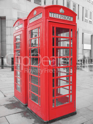 London telephone box