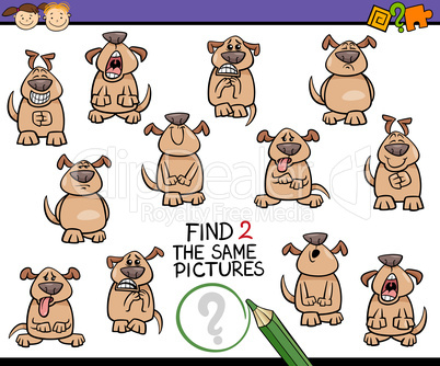 find same picture game cartoon