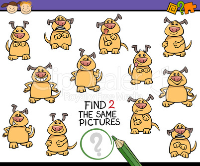 find same picture game cartoon