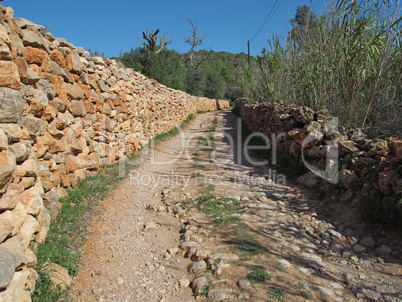 Weg in der Nähe von Balàfia, Ibiza