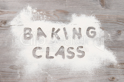 Baking classes poster design
