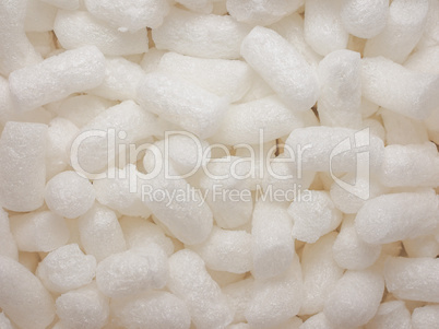 White polystyrene beads background