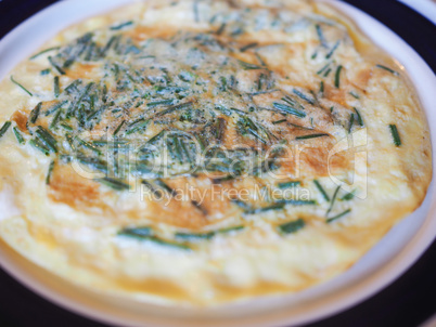 Omelette with chives