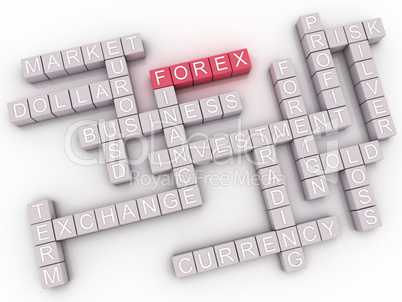 3d image Forex - foreign exchange currency trading cloud backgro