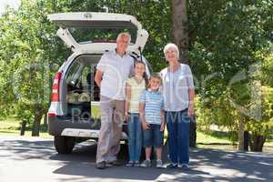 Grandparents going on road trip with grandchildren