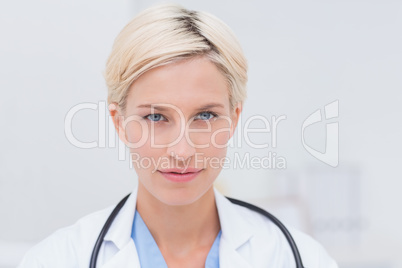 Portrait of confident female doctor