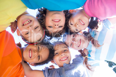 Little children smiling at camera