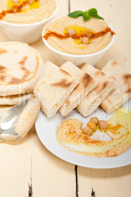 Hummus with pita bread