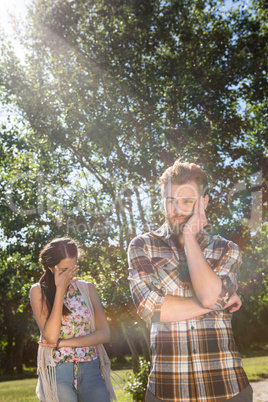 Young couple having an argument