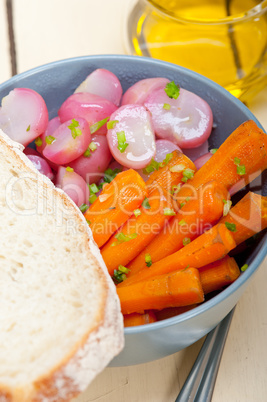 steamed  root vegetable on a bowl