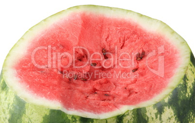 one cutted watermelon isolated