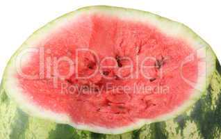 one cutted watermelon isolated