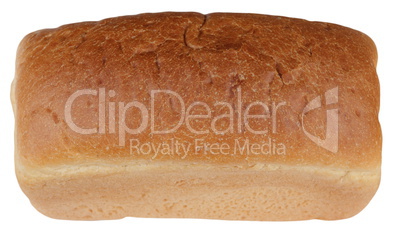 wheaten bread on white background