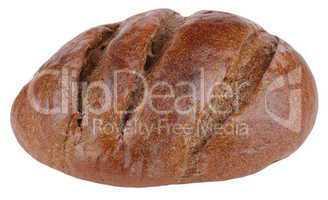 dark bread on isolated