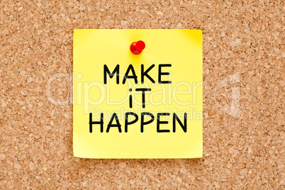 Make it Happen Sticky Note