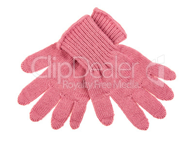knitted woolen baby gloves