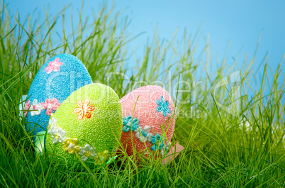 Decorated easter eggs