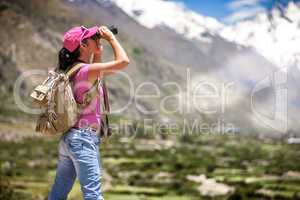 Woman traveler