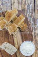 Flat bread sticks