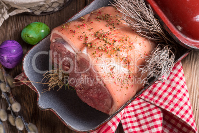 raw Easter roast - crisp and fresh