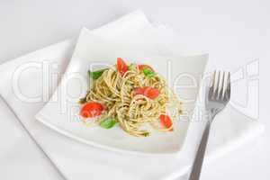 spaghetti plate