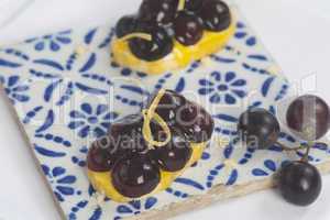 Grape tartlet