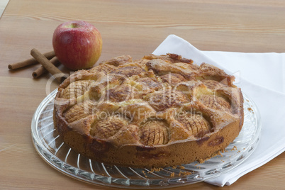 Apple cake with apple