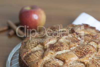 Apple cake with cinnamon