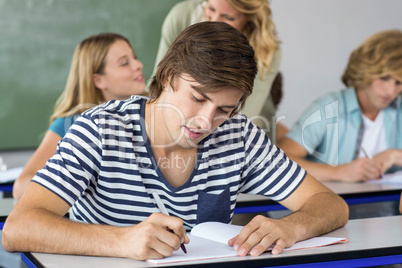 Students in classroom