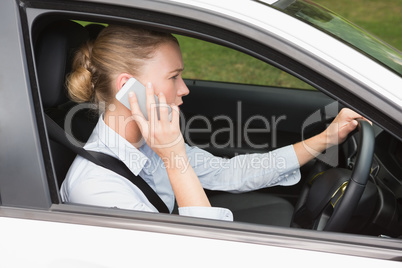 Businesswoman on the phone