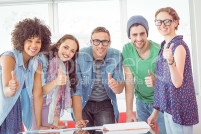 Fashion students working as a team