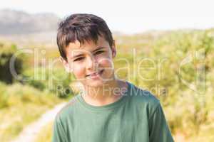 Little boy in the countryside
