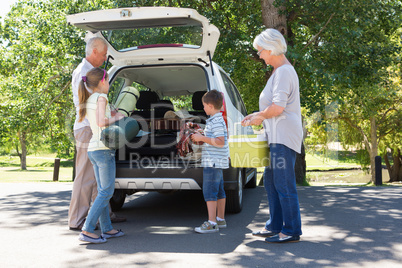 Grandparents going on road trip with grandchildren