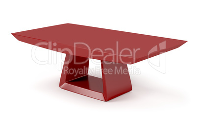 Red stylish coffee table