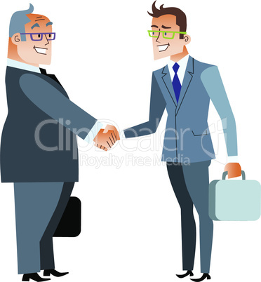 Business handshake deal