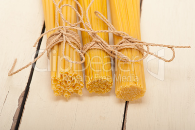 bunch of Italian pasta type