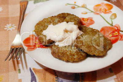 pancakes with sour cream