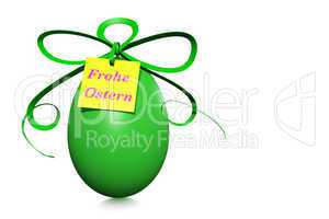 Easter egg with bow