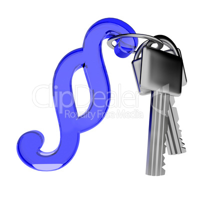 Key with paragraph symbol