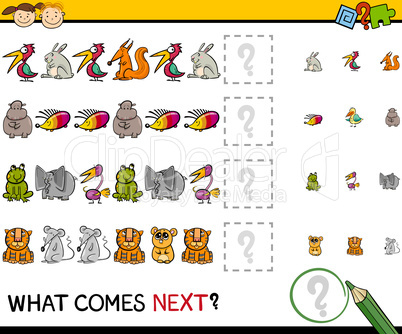 what comes next game cartoon