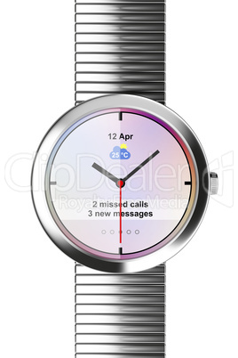 Silver Smart watch