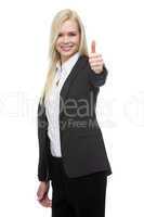 businesswoman thumb up
