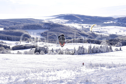 Paragliding und Snowkiting Wasserkuppe-Rhön