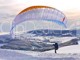 Paragliding und Snowkiting Wasserkuppe-Rhön