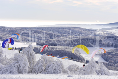 Paragliding und Snowkiting Wasserkuppe-Rhön