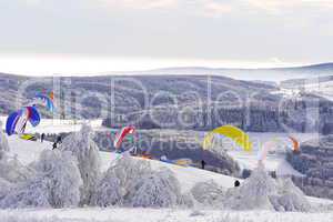 Paragliding und Snowkiting Wasserkuppe-Rhön