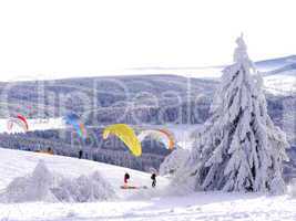 Paragliding und Snowkiting Wasserkuppe-Rhön