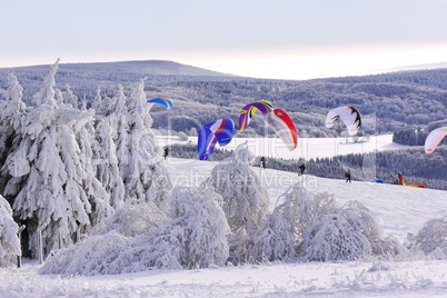 Paragliding und Snowkiting Wasserkuppe-Rhön