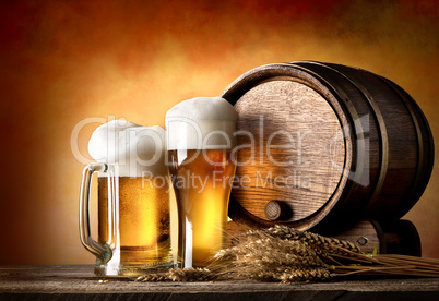 Beer and barrel