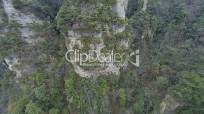 Flight over Wulingyuan mountain in China ( Avatar mountain )